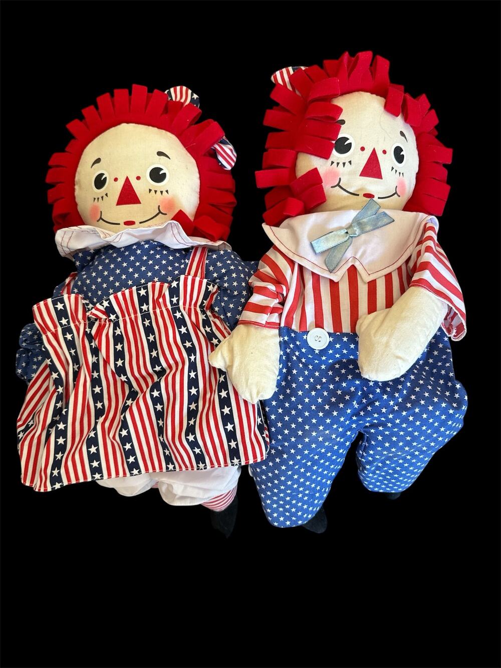 Vintage Raggedy Ann and Andy Stars and Stripes